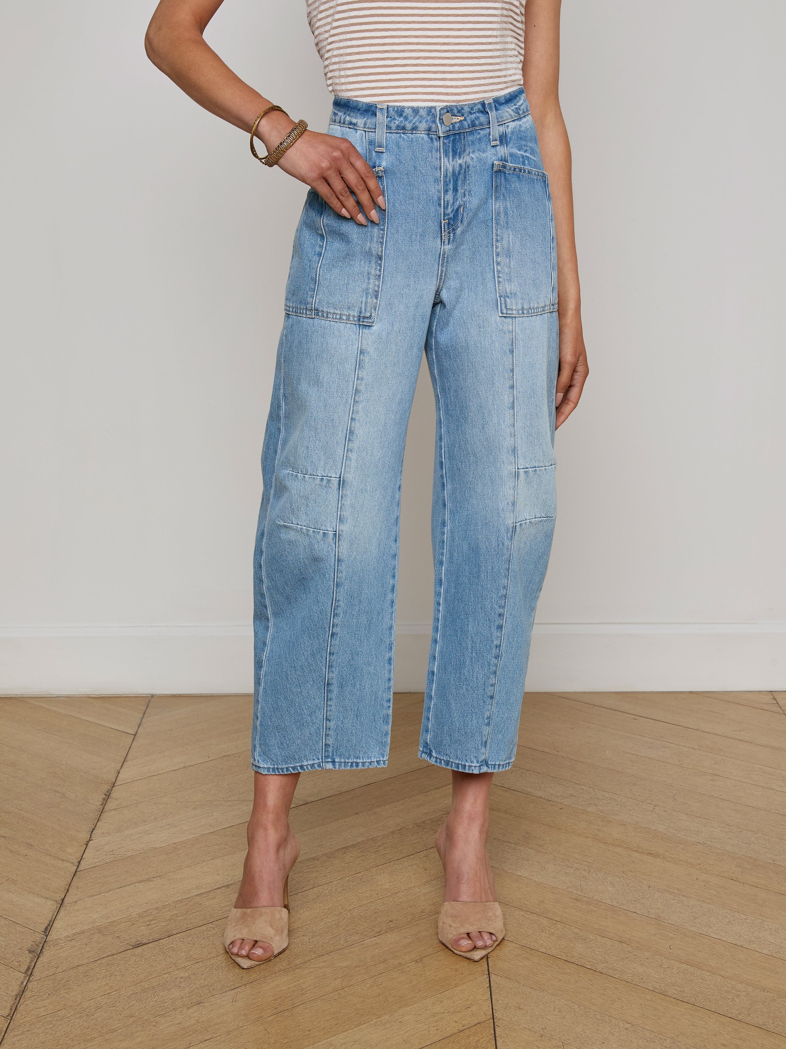 Cody Cropped Barrel-Leg Jean - 3