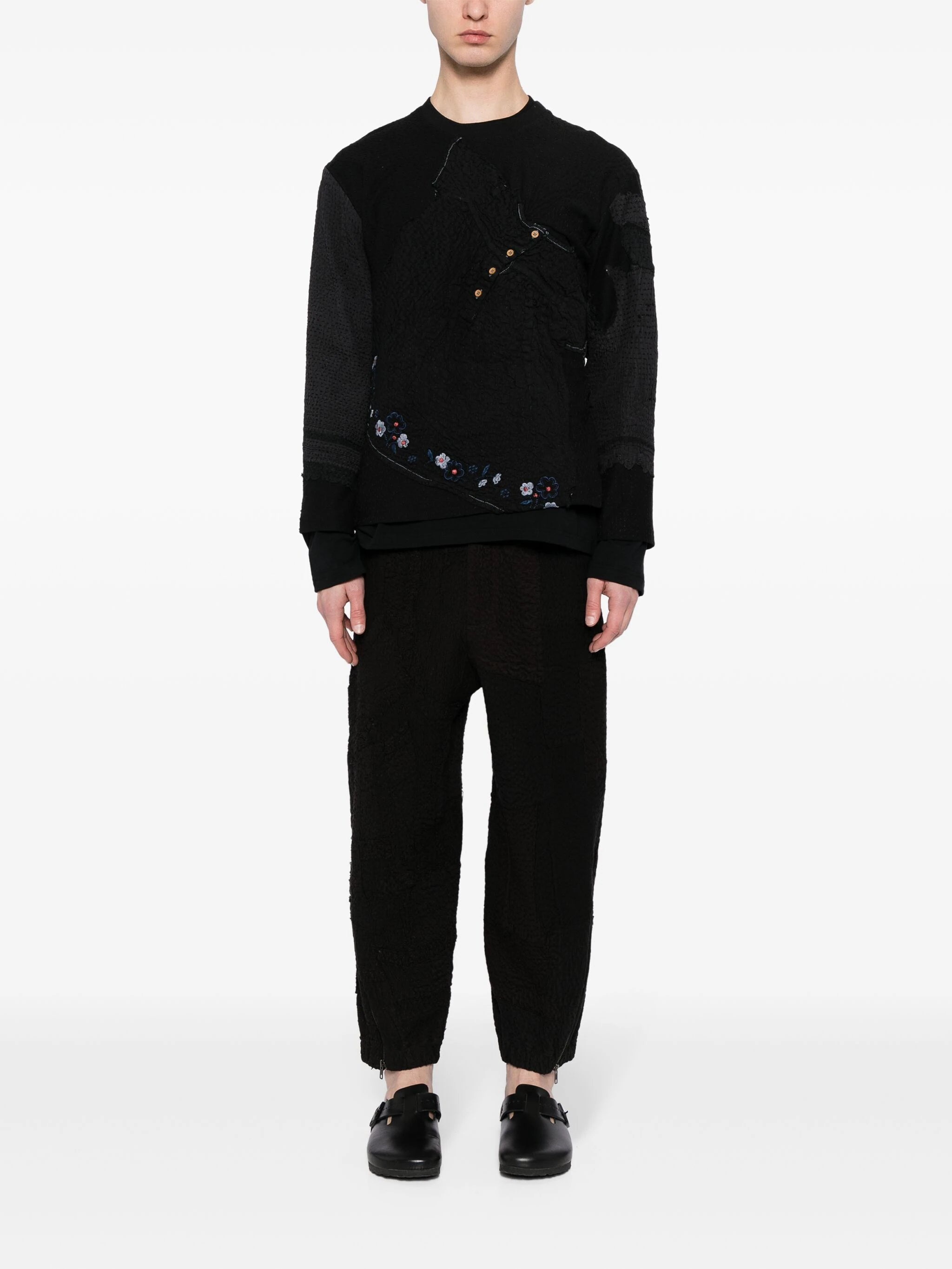 TAPERED-LEG COTTON TROUSERS - 2