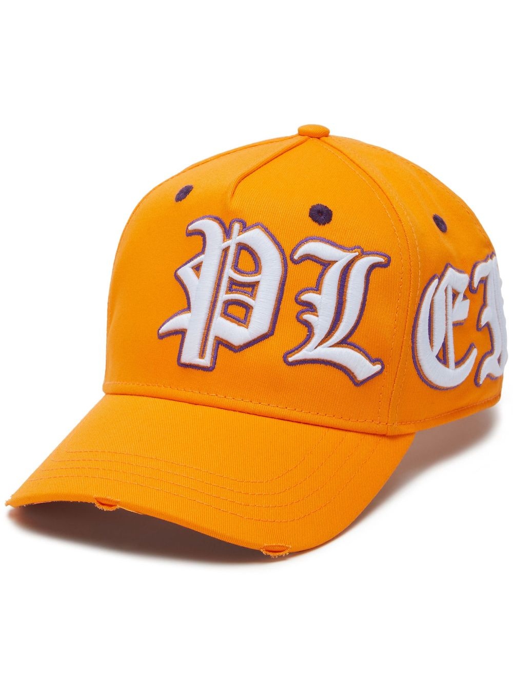 logo-embroidered cotton cap - 1