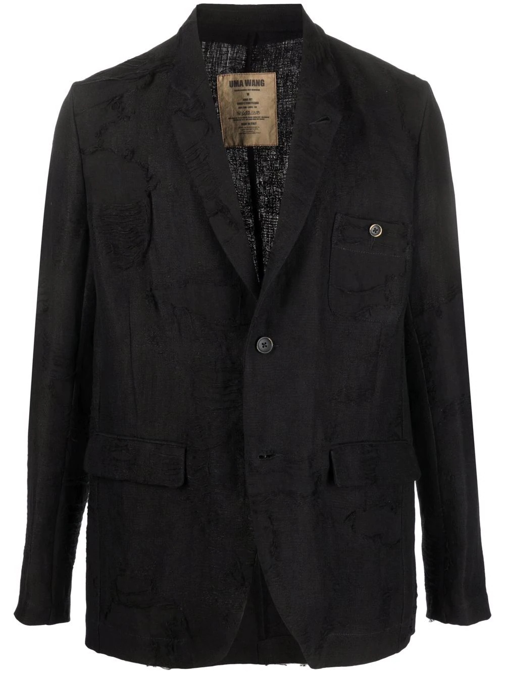 Janus distressed-effect blazer jacket - 1