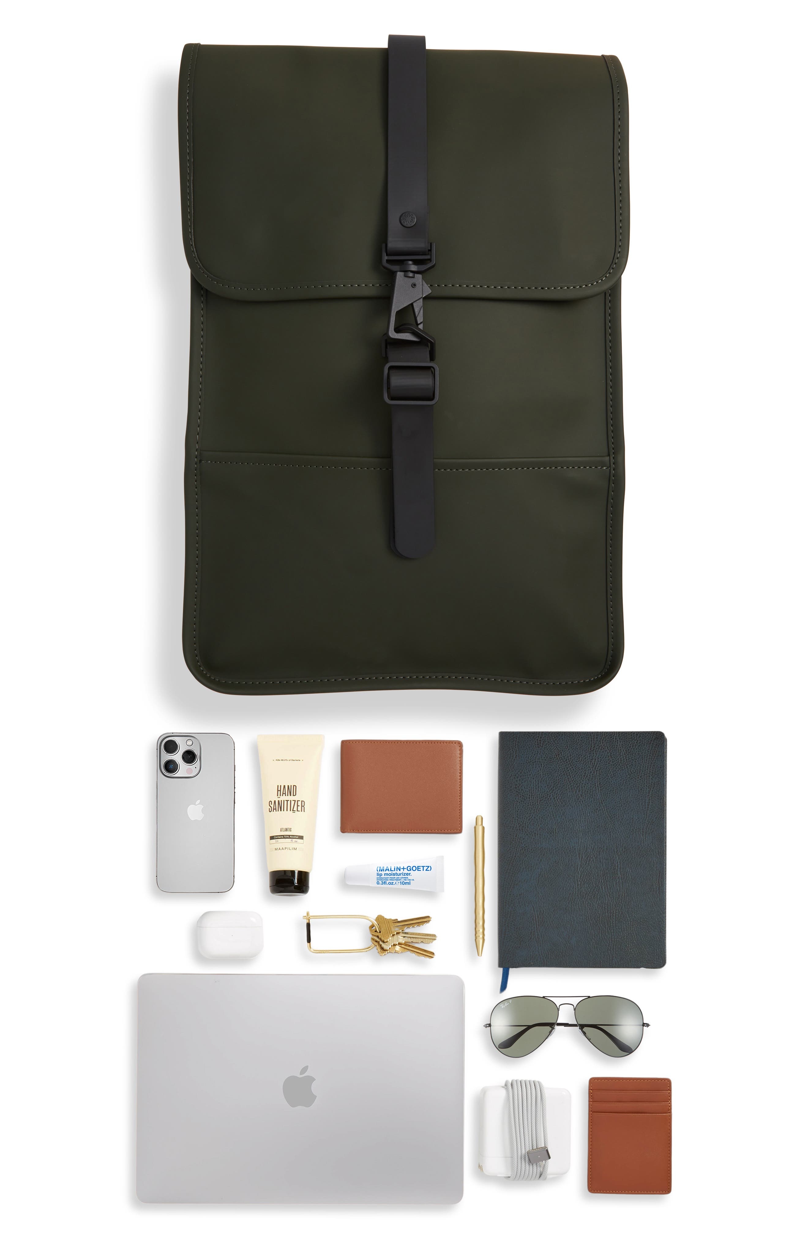 Rains Mini Waterproof Backpack in Green at Nordstrom - 6