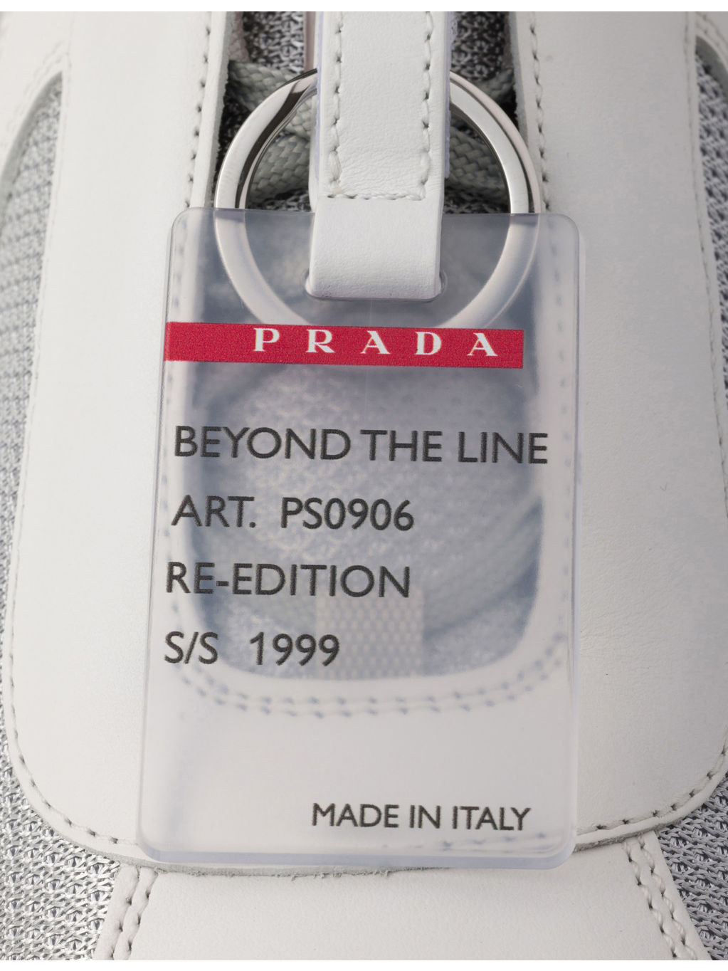 America's Cup ring-embellished leather and mesh low-top trainers - 7