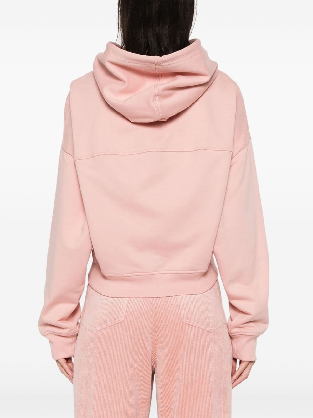 embroidered-logo hoodie - 4
