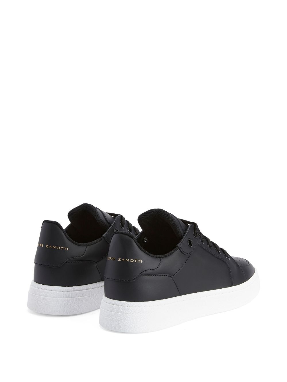 perforated-detail low-top sneakers - 3