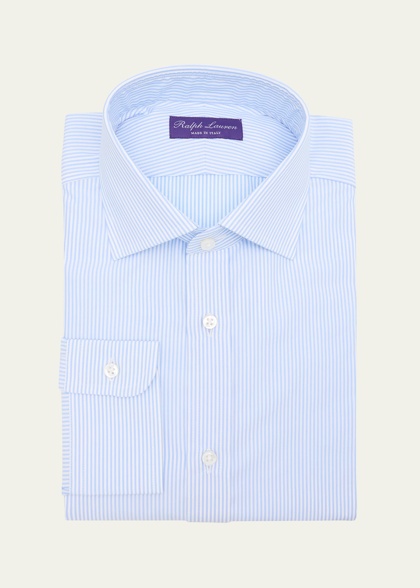Men's Cotton Petite Bengal Stripe Dress Shirt - 1
