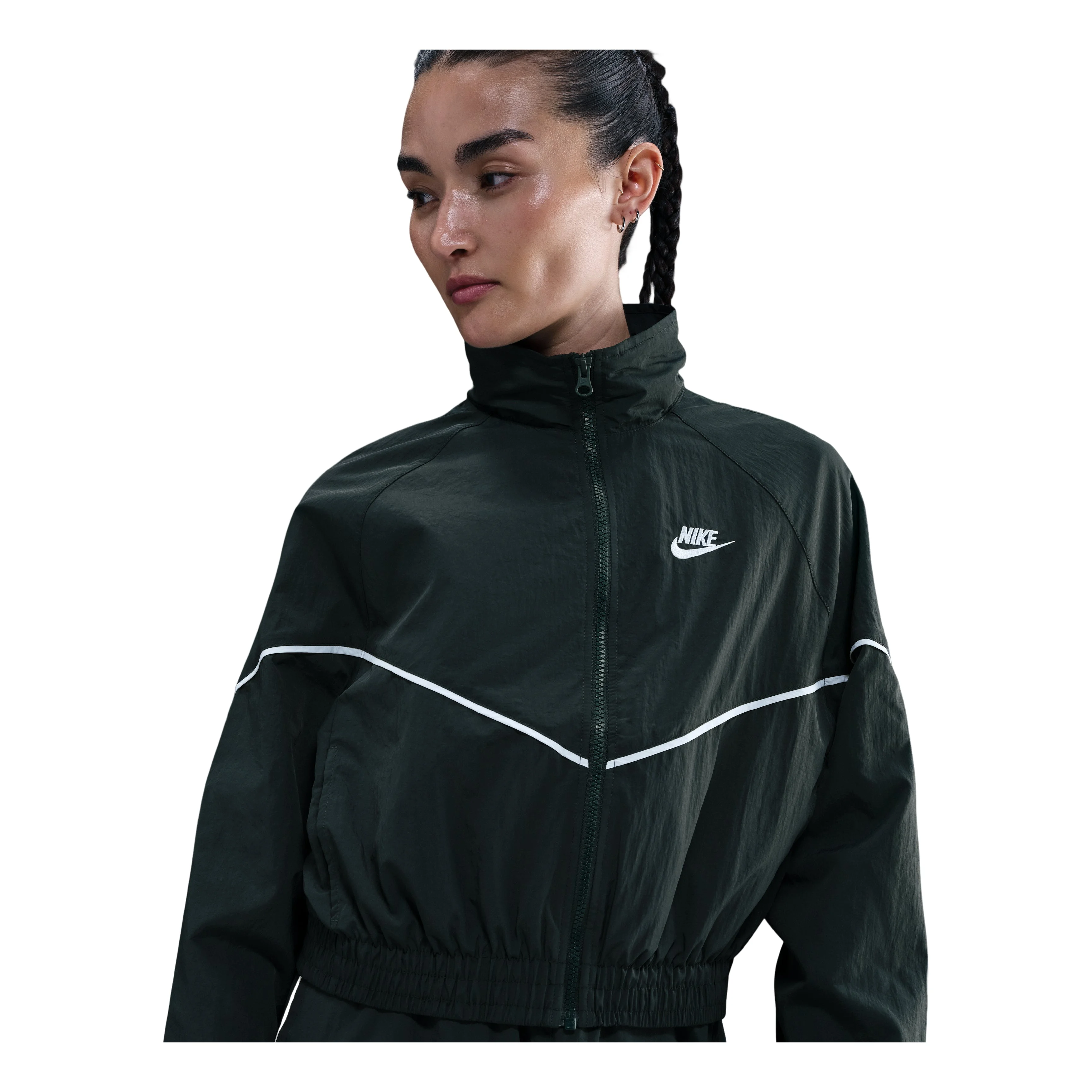 (WMNS) Nike Windrunner Oversized Woven Jacket 'Seaweed Sail' IM8028-390 - 1