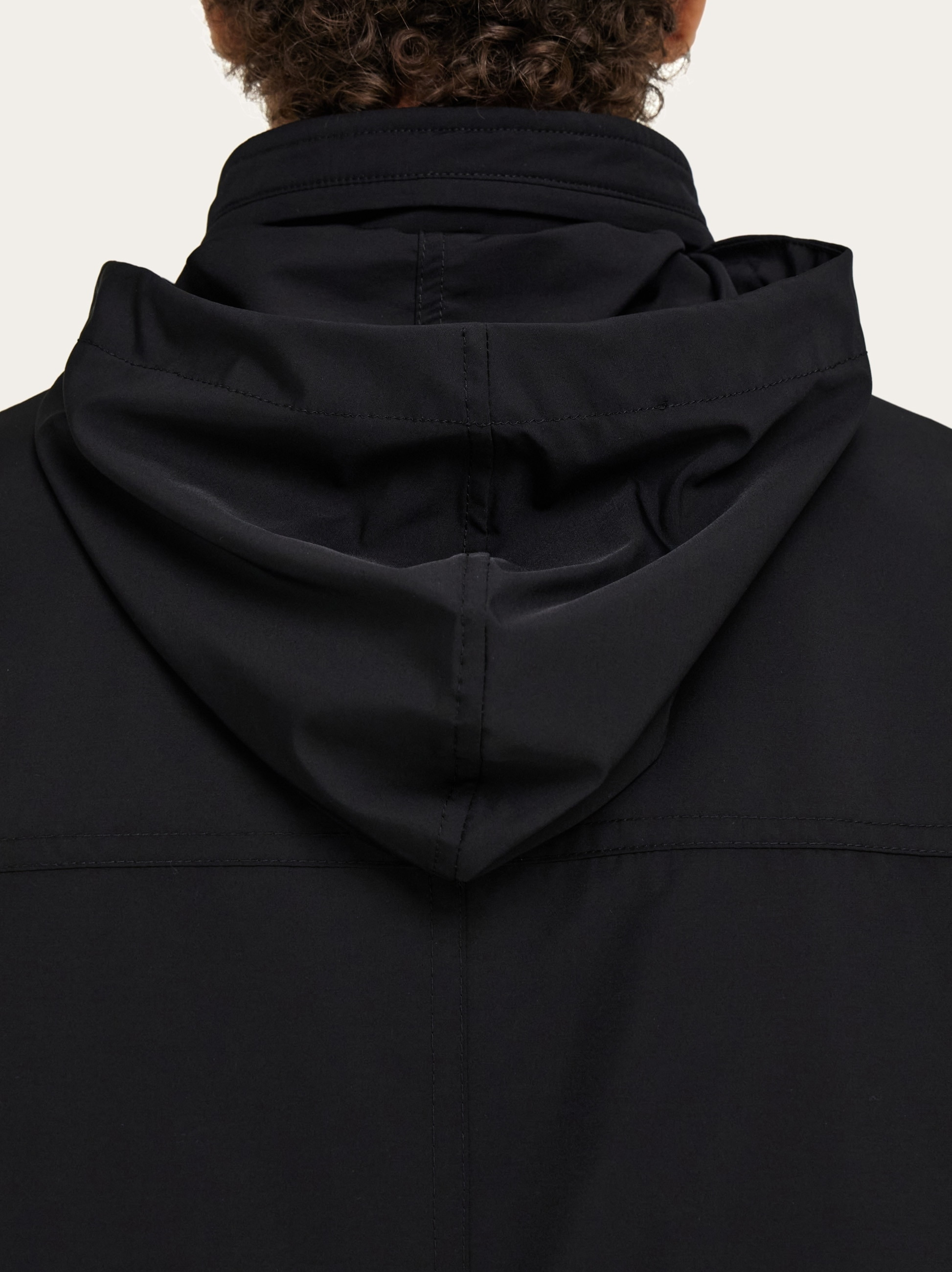 Technical faille caban overcoat - 10