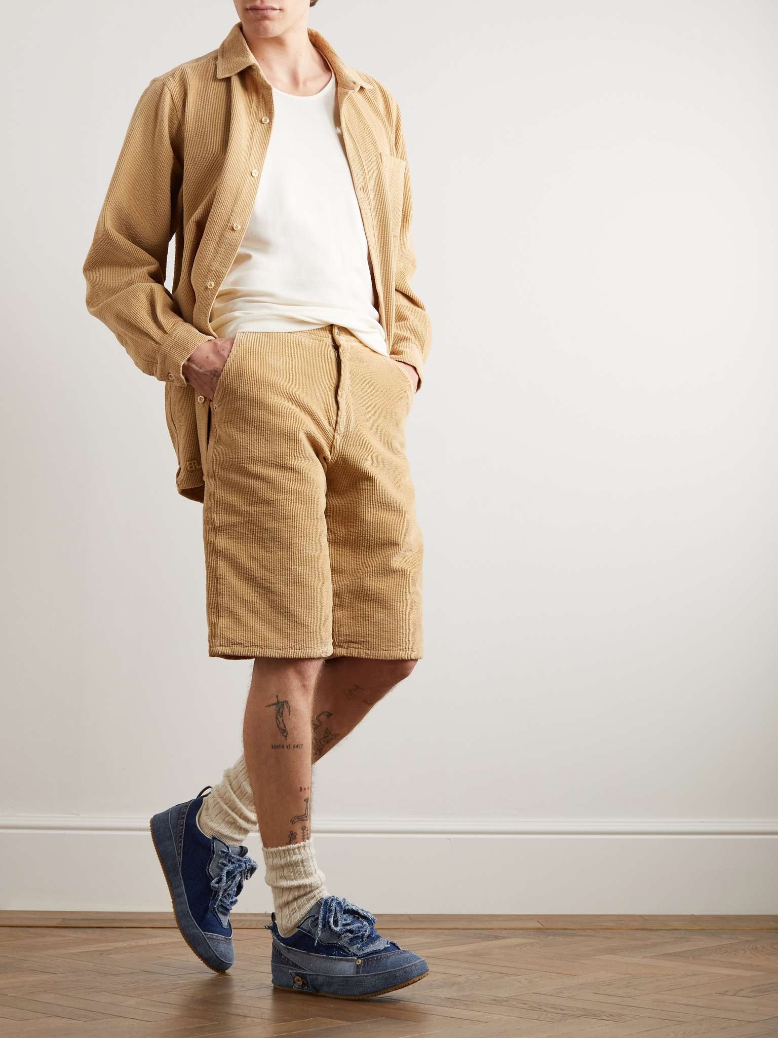 ERL Straight-Leg Corduroy Shorts | REVERSIBLE