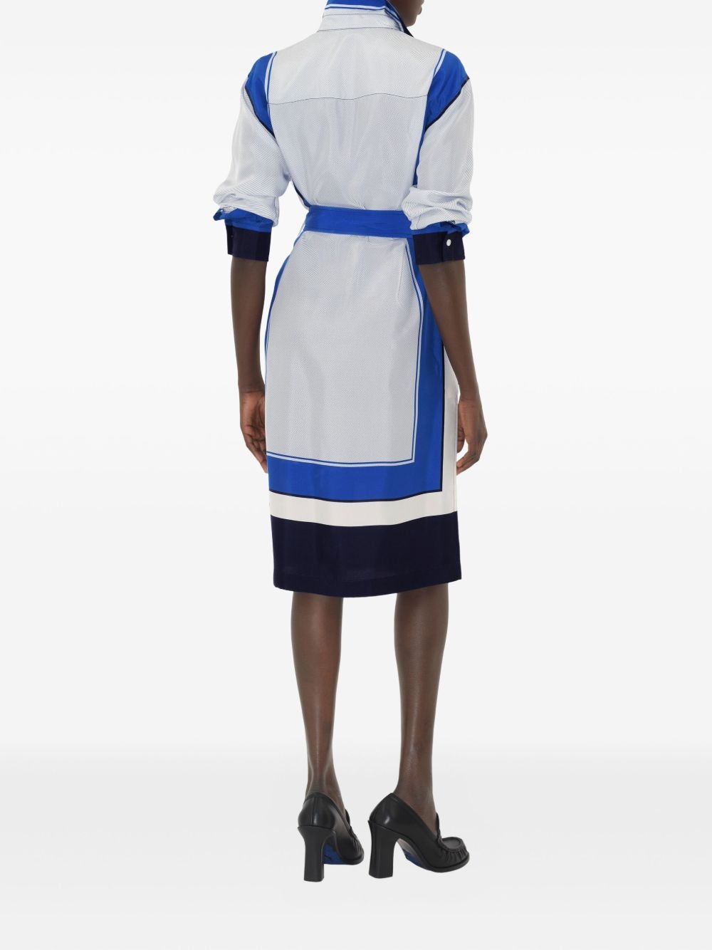 silk shirt dress - 4