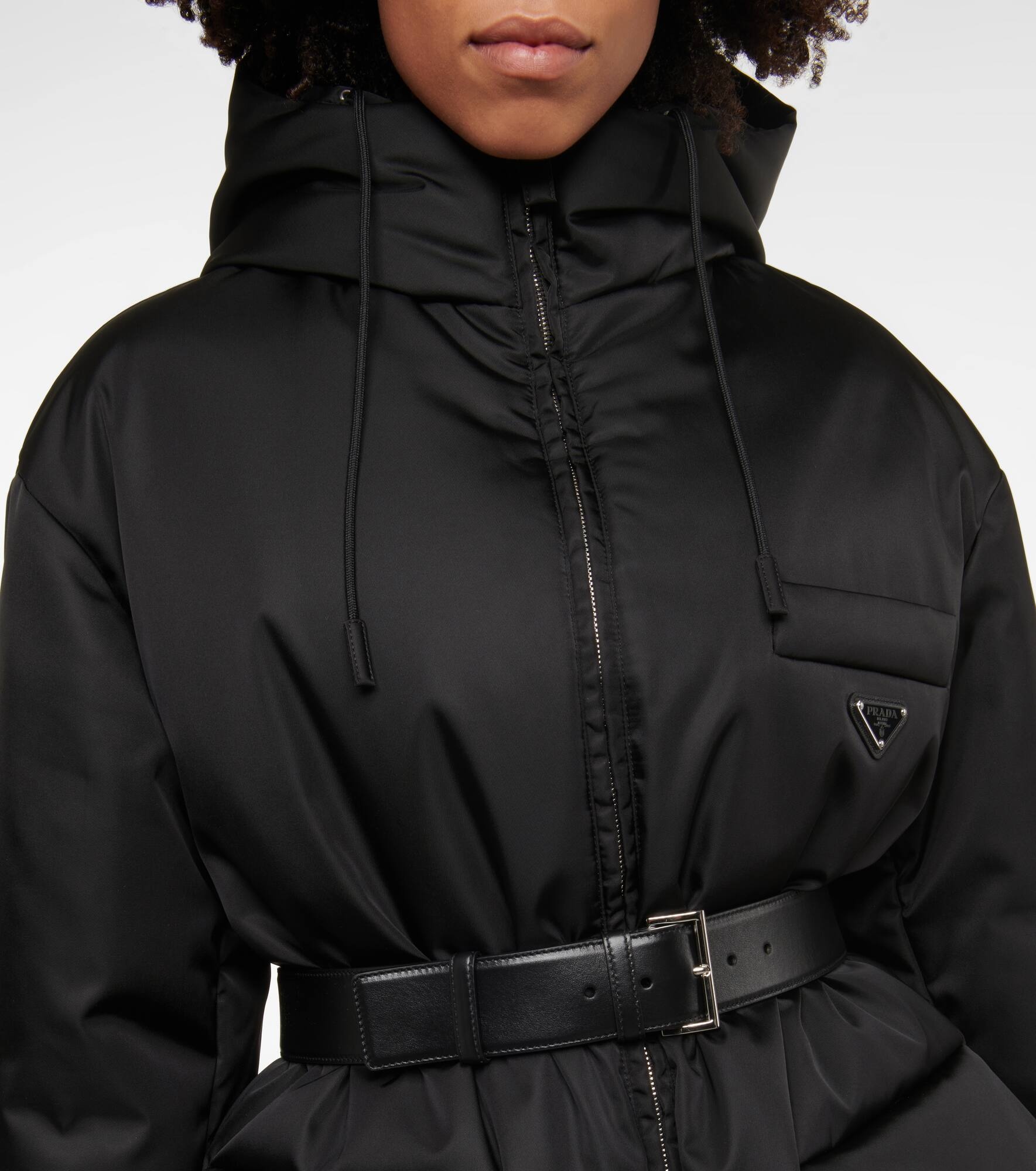 Re-Nylon gabardine down jacket - 4