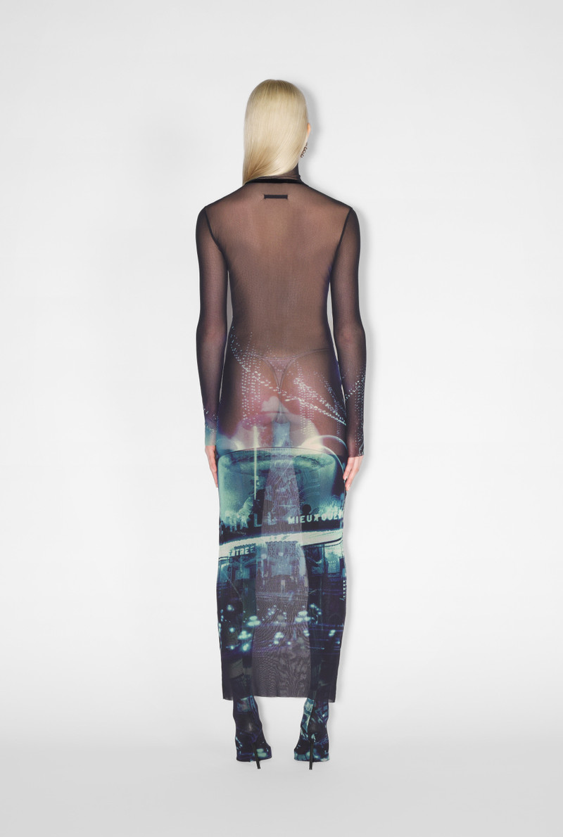 THE LONG BLUE PIGALLE DRESS 2