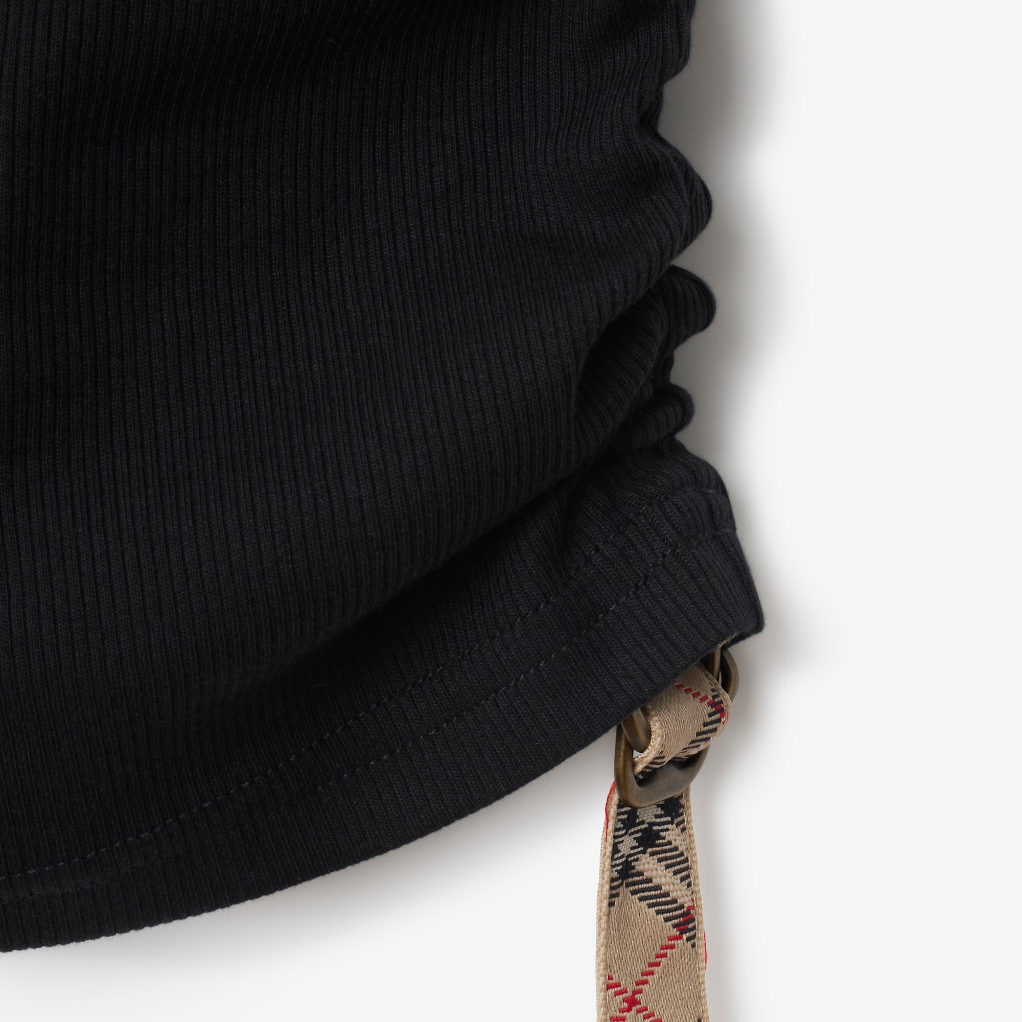 Check Trim Stretch Cotton Vest - 5