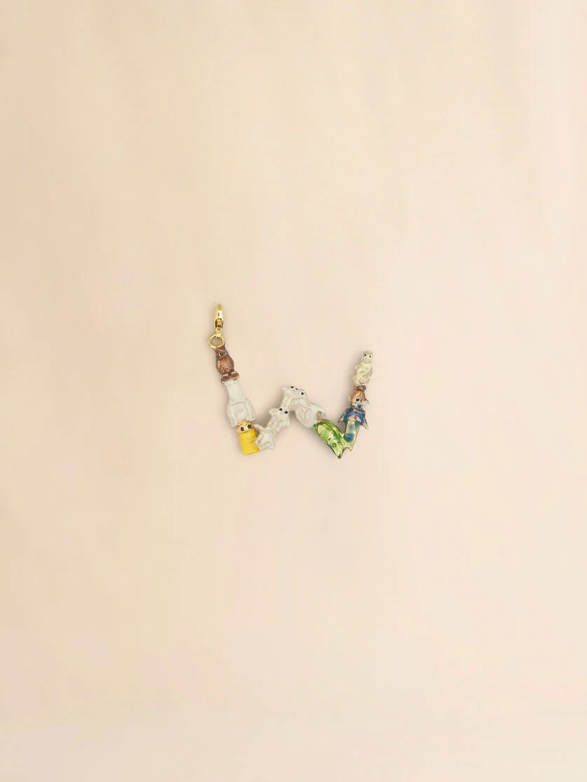 MARNI ALPHABET "W" CHARM - 1