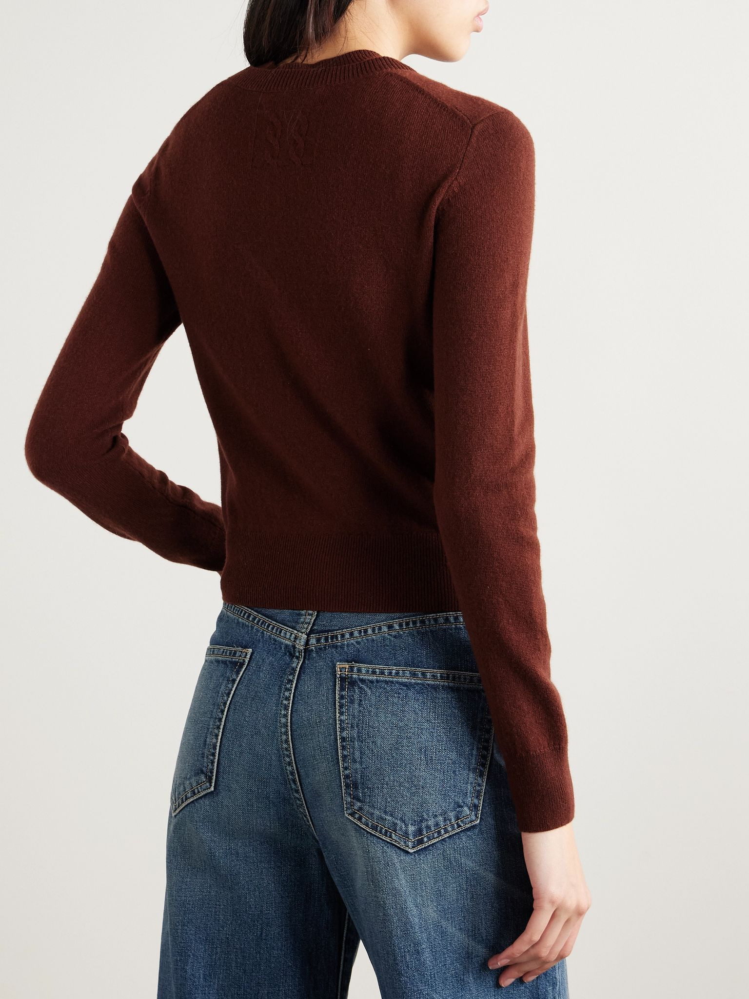 March cashmere cardigan Burgundy - 4