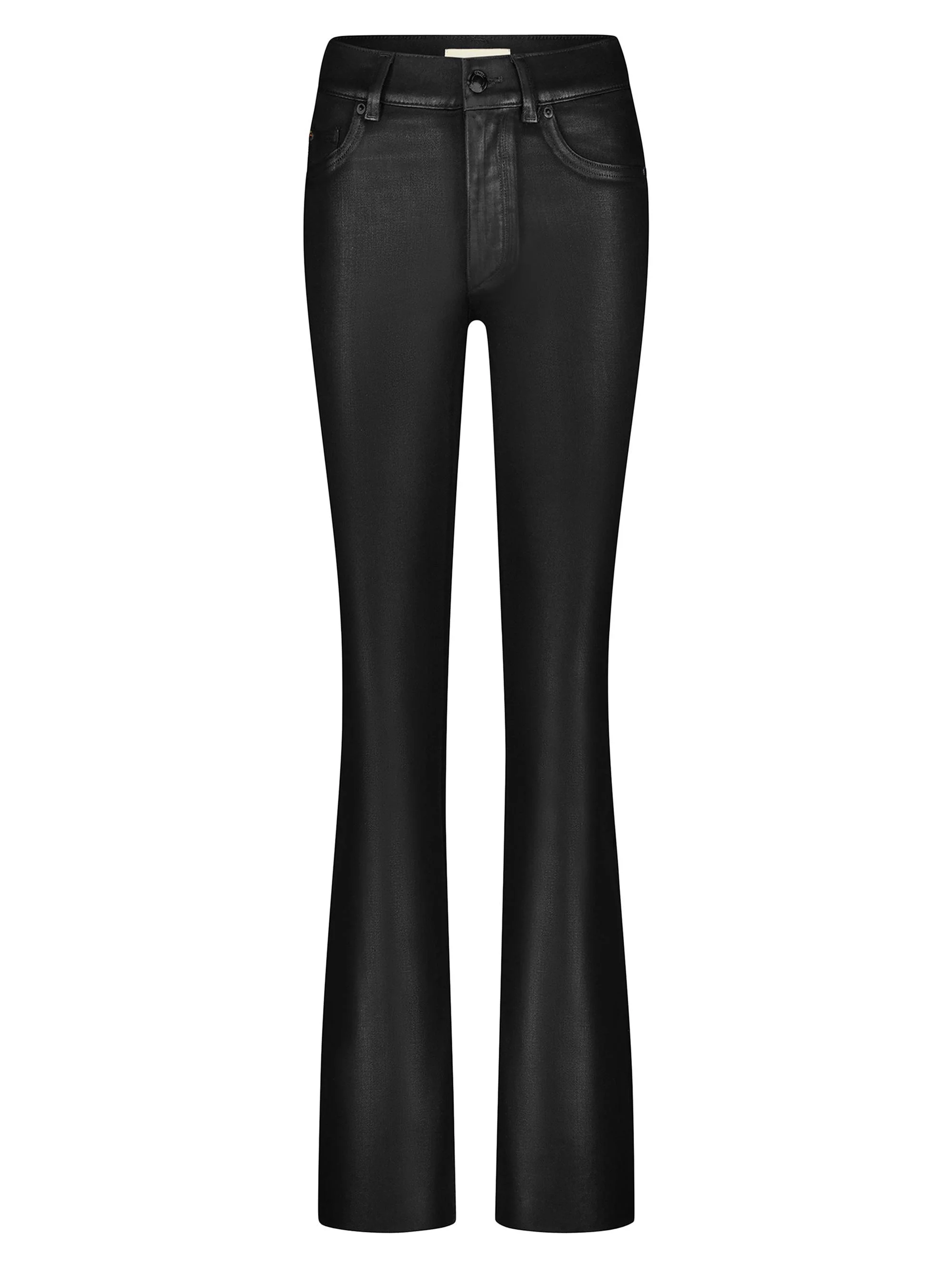 Women's Bridget Bootcut High Rise Instasculpt Coated Jeans - Black Coated - 1