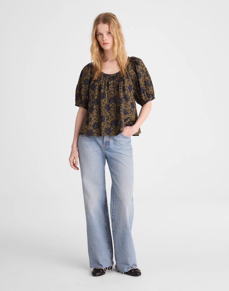 Puff-Sleeve A-Line Top 3