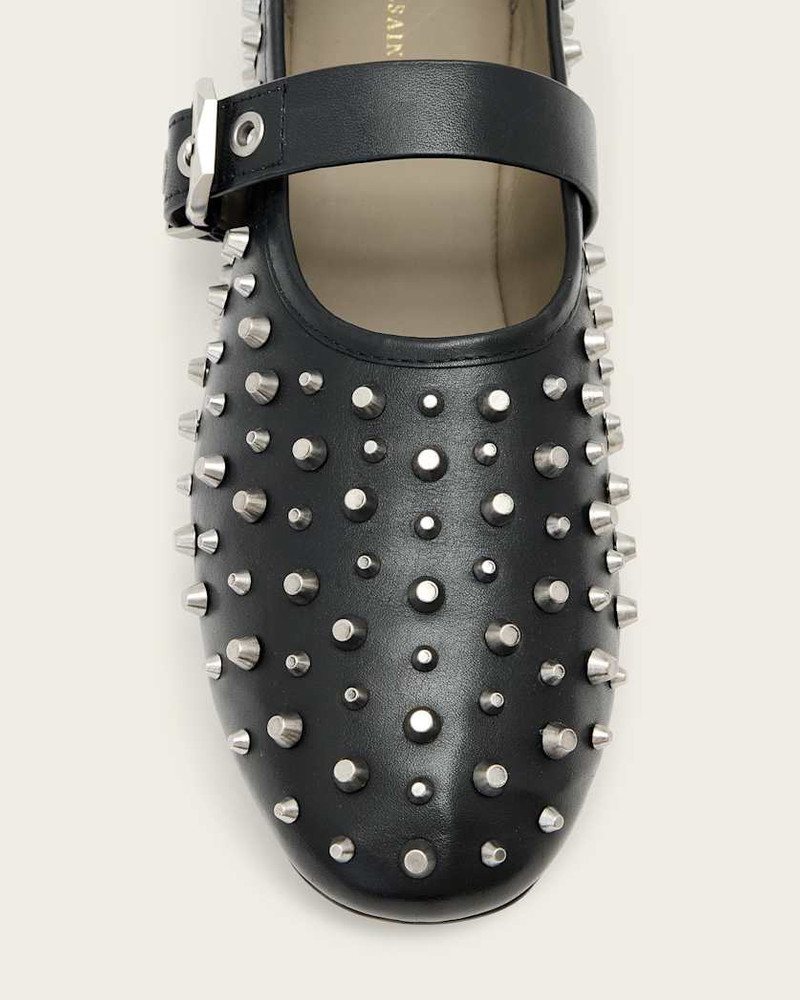 SABINE LEATHER STUD SHOES 3