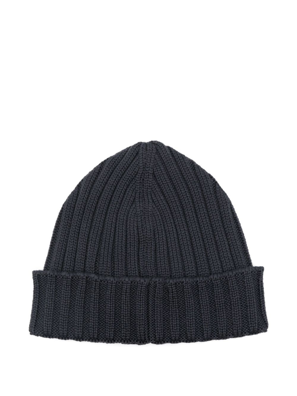 ribbed logo-patch beanie - 2