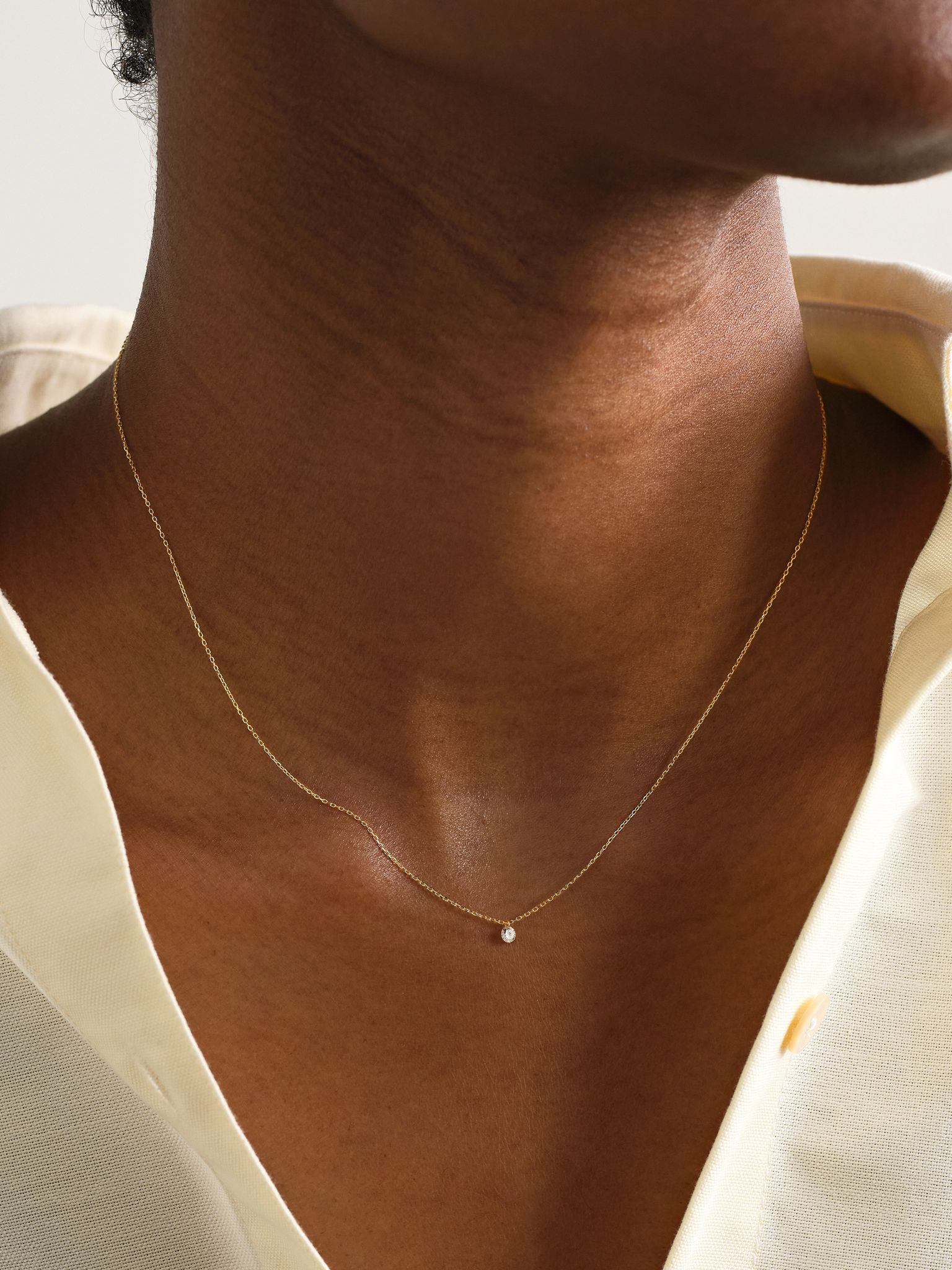 Danaé 18-karat gold diamond necklace Gold - 2