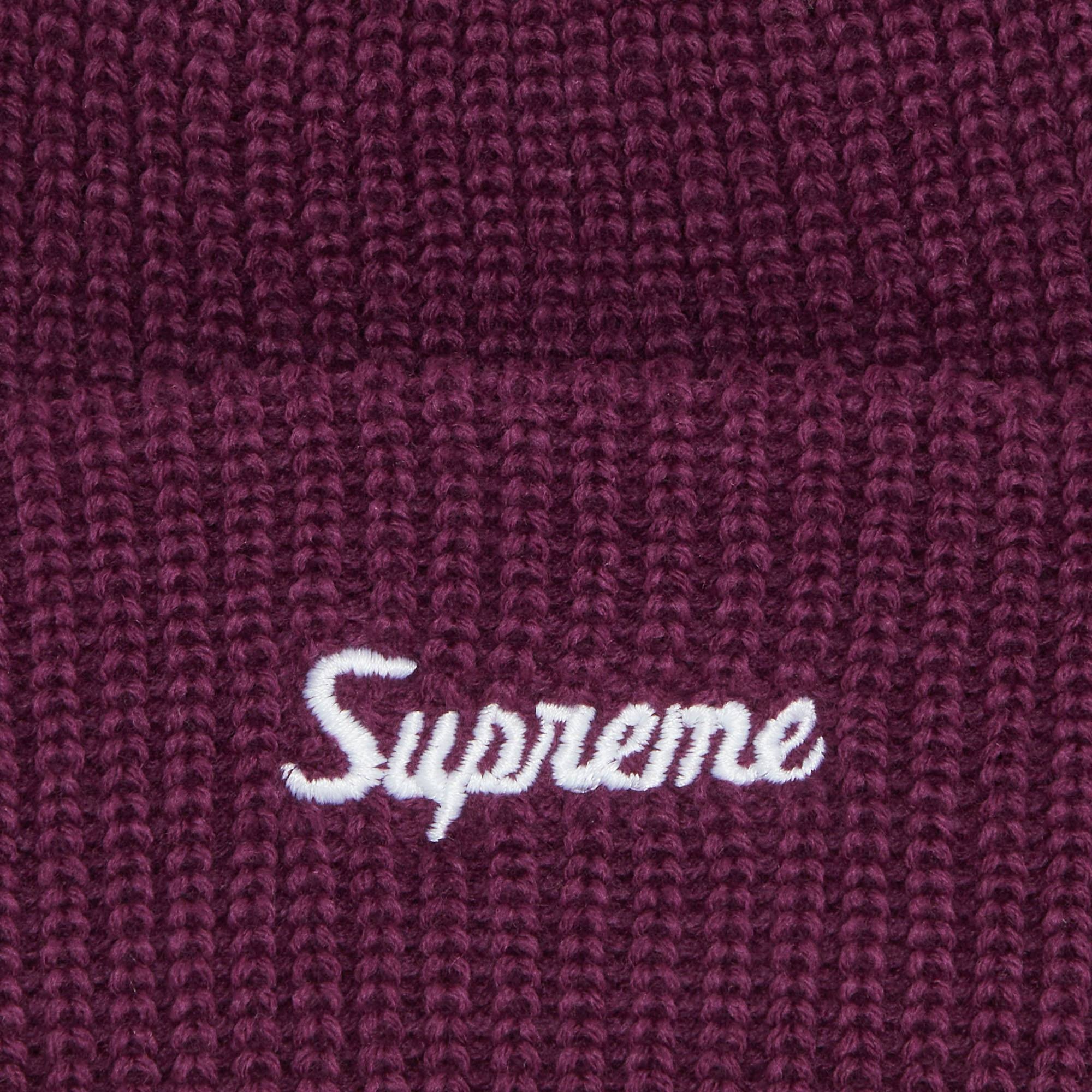 Supreme Loose Gauge Beanie 'Burgundy' - 3