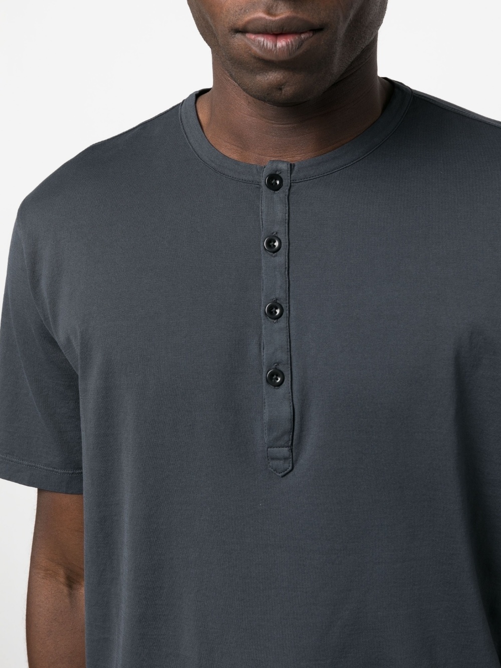 cotton Henley T-shirt - 5