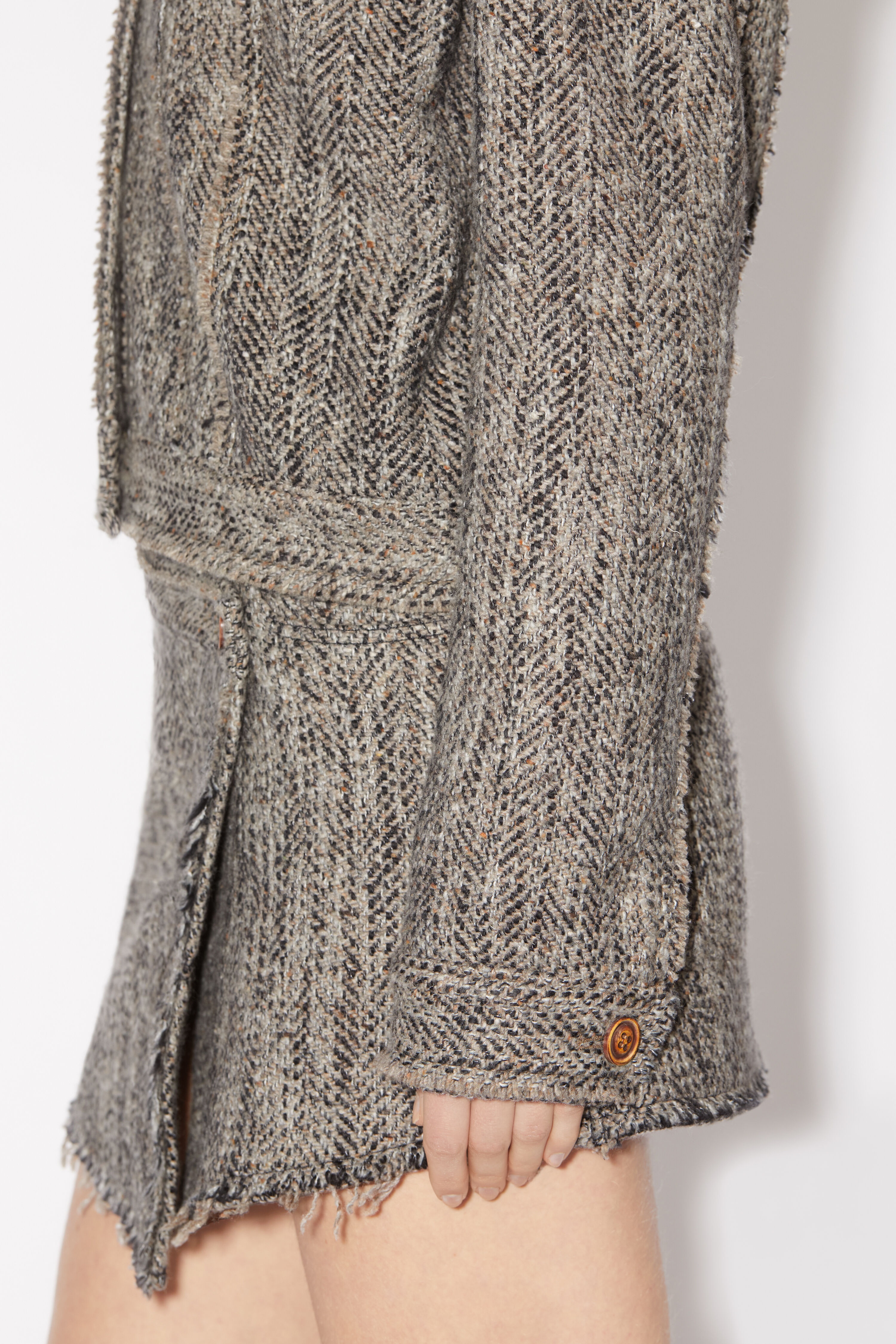 Wool blend jacket - Multi beige - 5