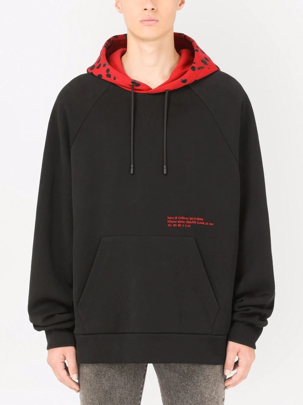 Eyes Talk leopard-hood hoodie - 3