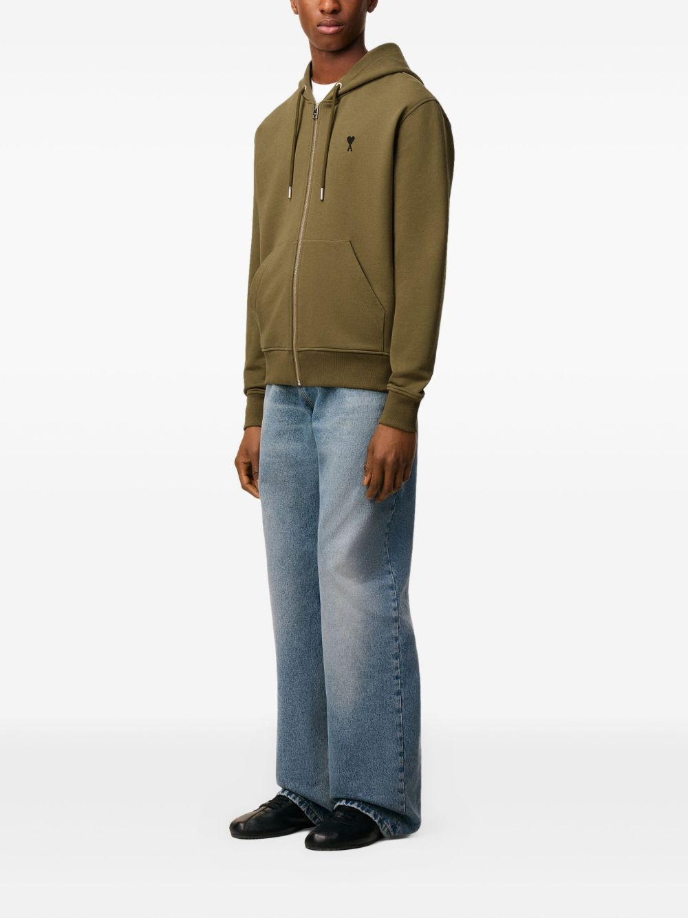 Ami-De-Coeur zip-up hoodie - 3