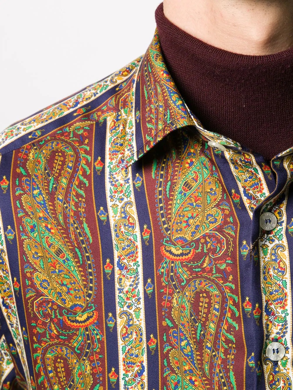 paisley-print cotton shirt - 5