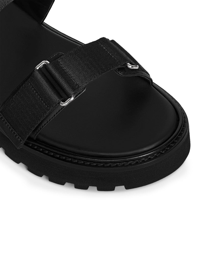 Celine Men Billie Celine Strapple Sandal In “Celine” Jacquard And Calfskin - 4