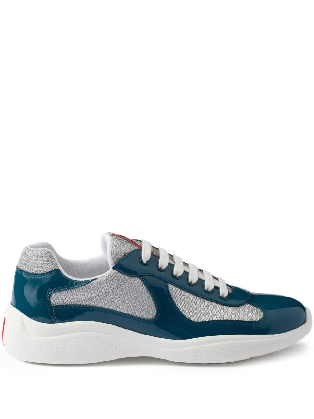 patent-leather logo-detail sneakers - 1