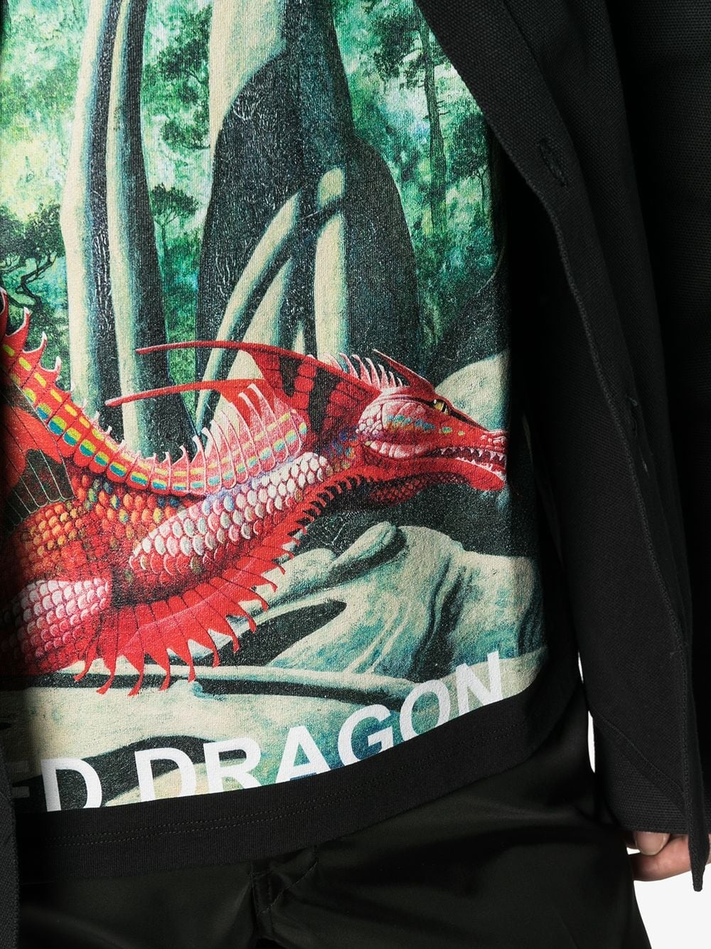 Red Dragon graphic-print T-shirt - 5