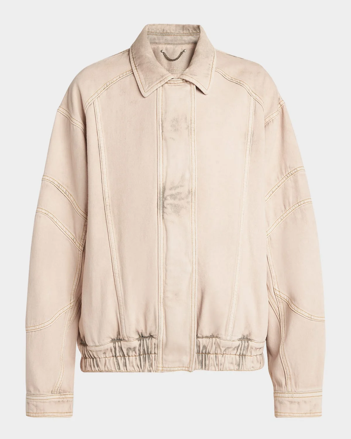 Nancy Denim Bomber Jacket - 1