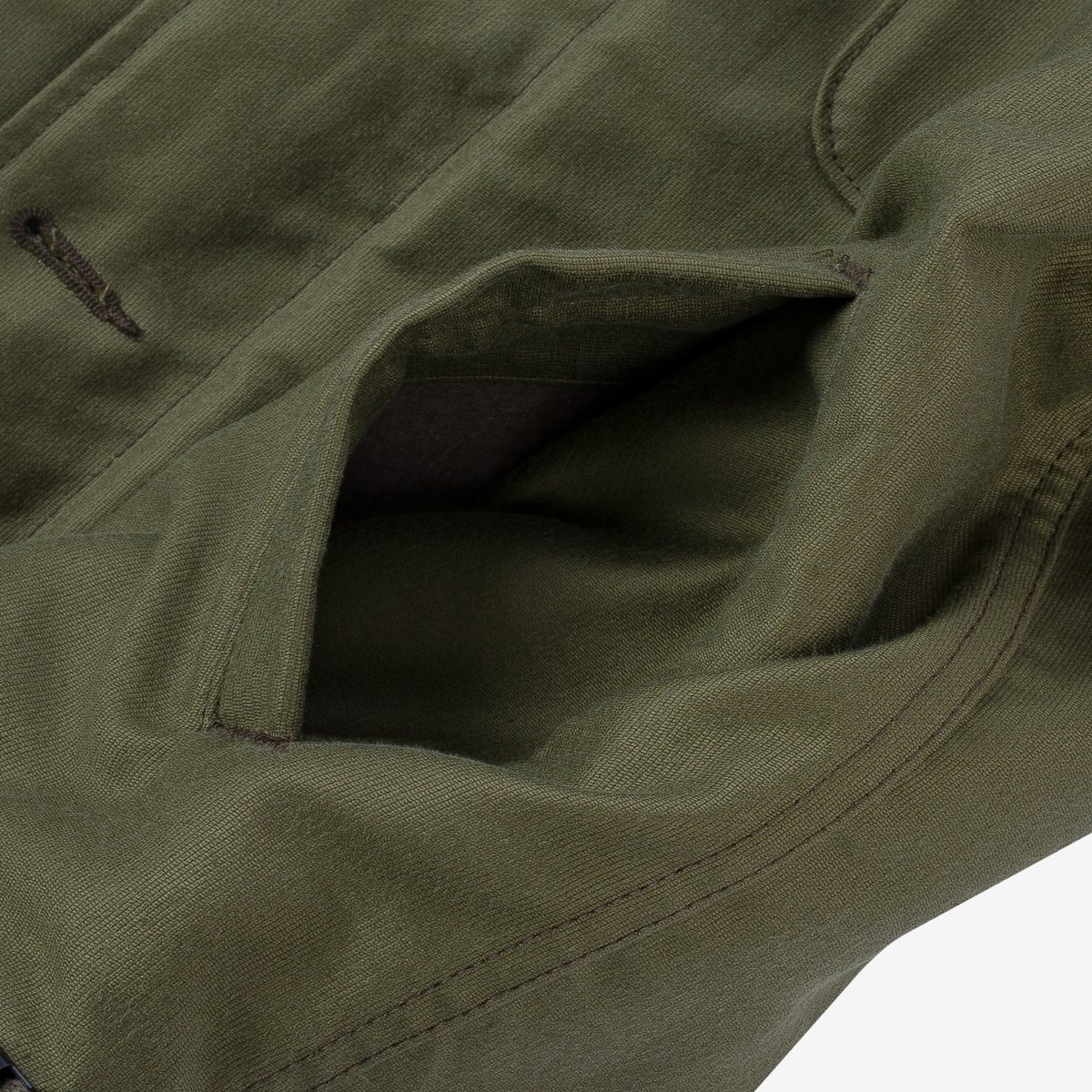 IHM-40-GRN Whipcord A2 Deck Jacket - Olive Drab Green - 18