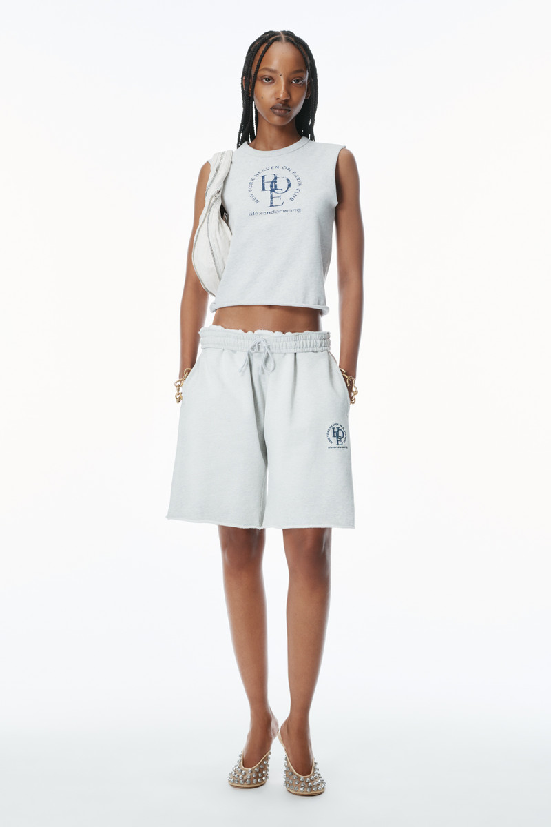 Alexander Wang Cut-Off Logo Muscle Tee outlook
