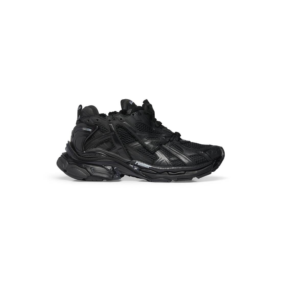 Men's Runner Sneaker in Black - 1