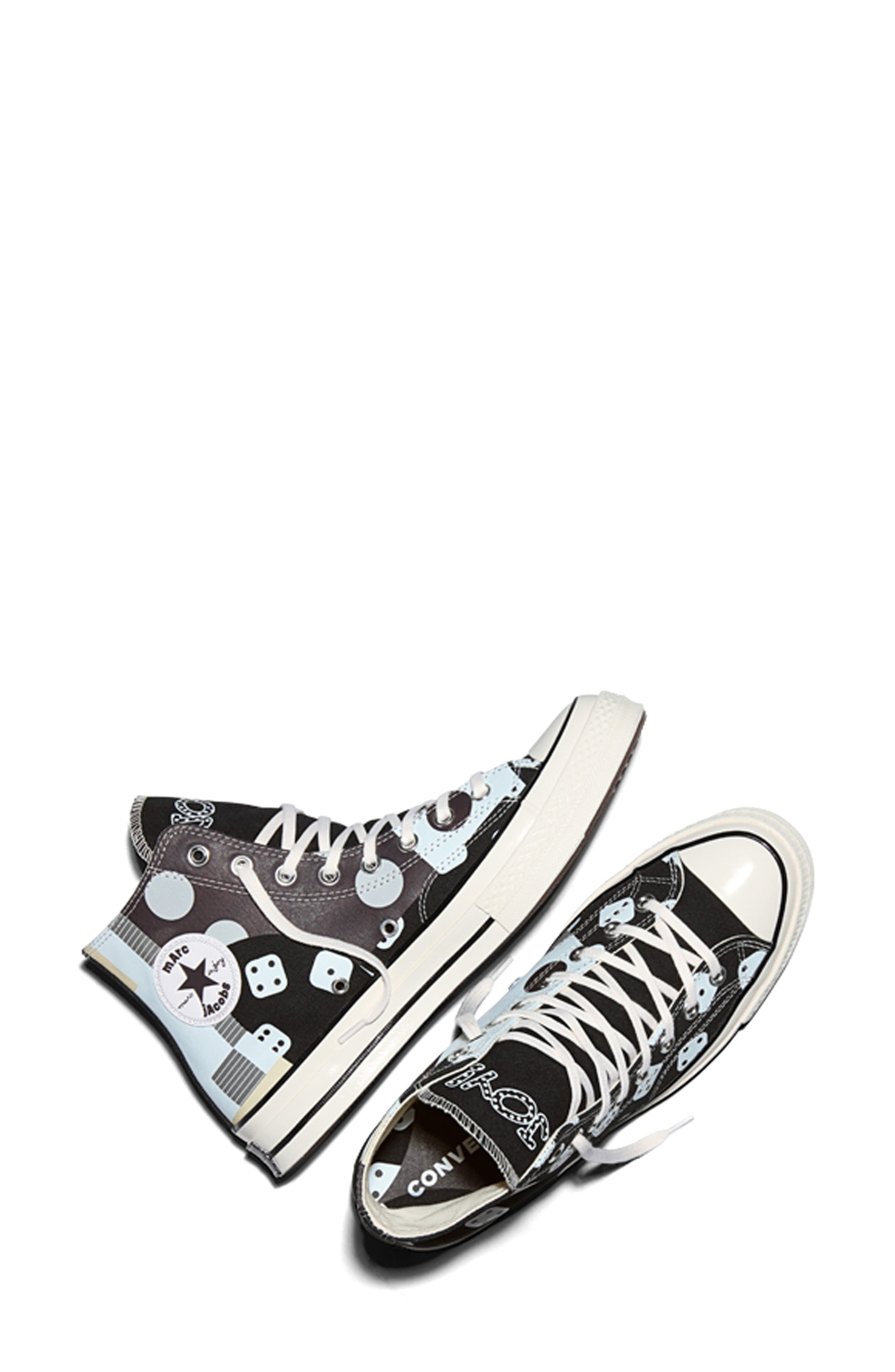 Converse x Marc Jacobs Gender Inclusive Chuck Taylor® All Star® Canvas High Top Sneaker in Black/Whi - 6