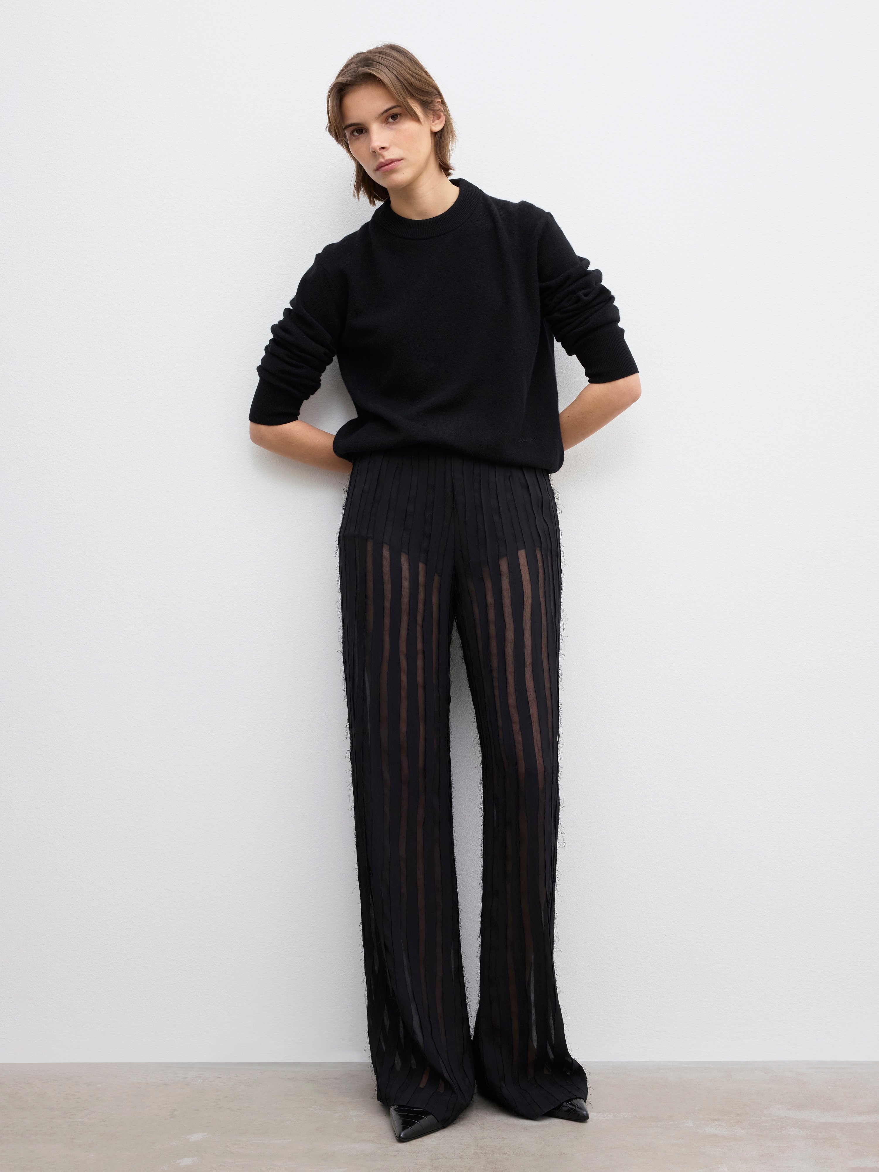 Stripe sheer trouser - 2