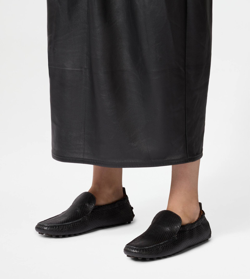 GLOVE GOMMINO LOAFERS IN PYTHON - GREY 8
