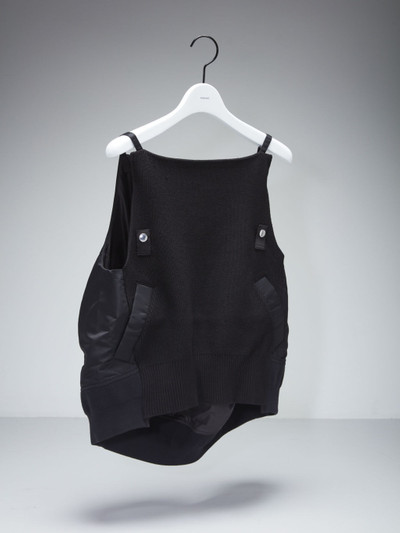 sacai Nylon Twill Mix Knit Camisole Pullover outlook