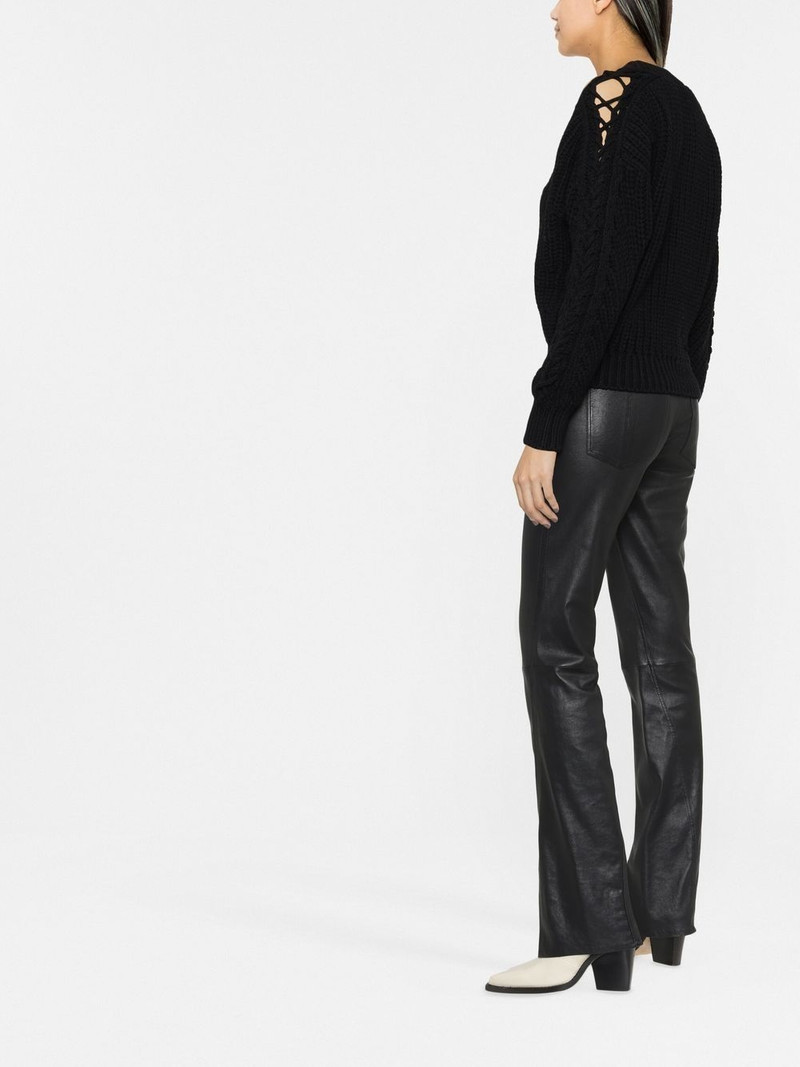 chunky-knit V-neck jumper 3