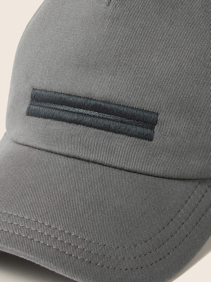 ZEGNA DARK TAUPE COTTON BASEBALL CAP outlook