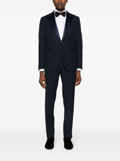 Canali satin-trim single-breasted suit outlook