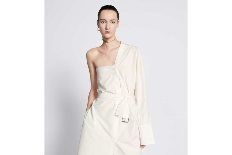 Asymmetric Mid-Length Shirt Dress 3