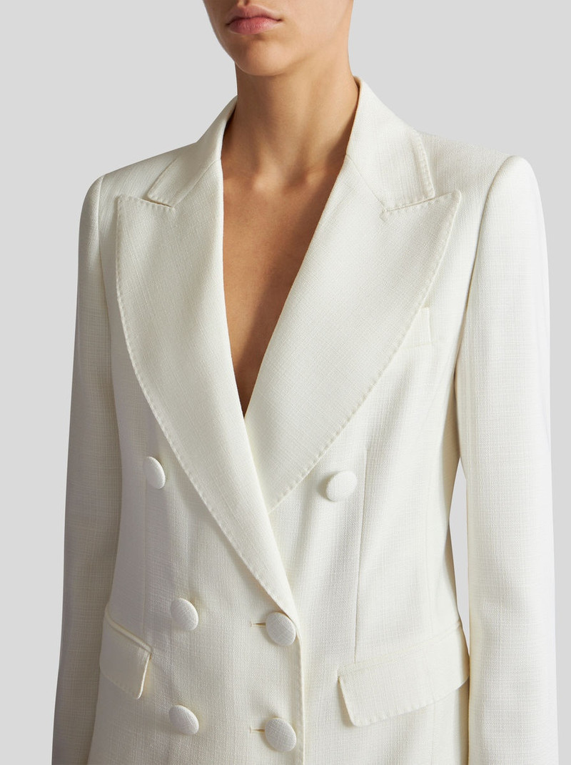 DOUBLE-BREASTED JACKET IN SHOT FABRIC 2