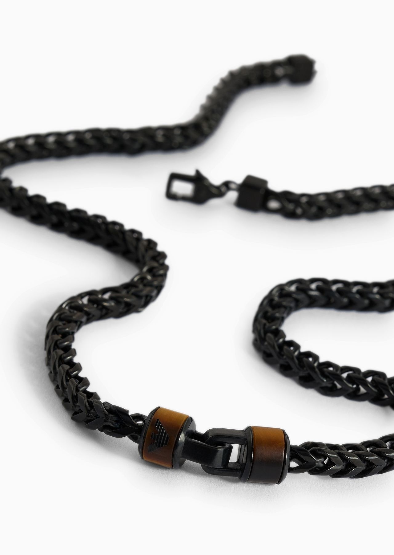 Brown Tiger's Eye Chain Necklace - 2
