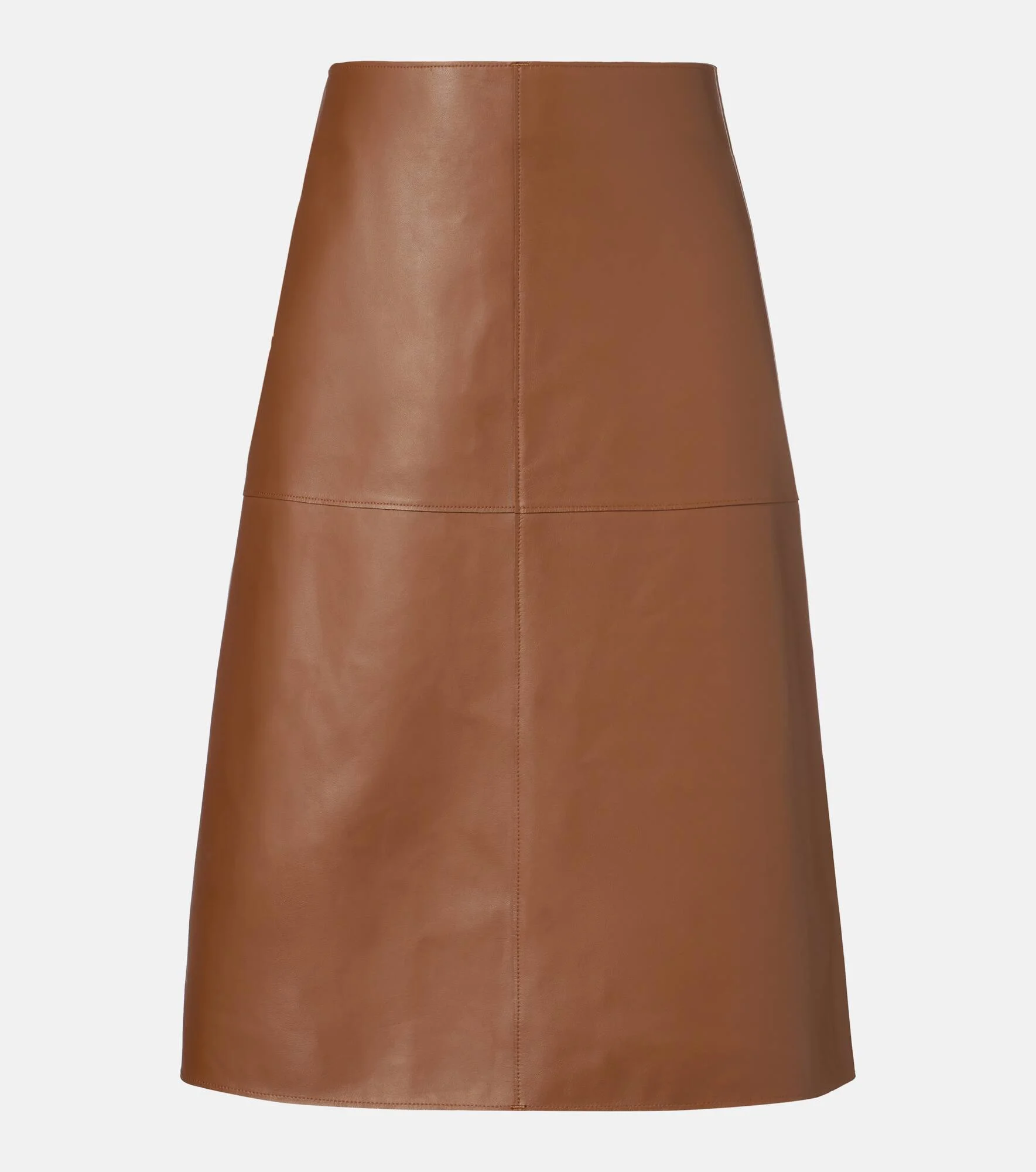 Niven leather midi skirt - 1