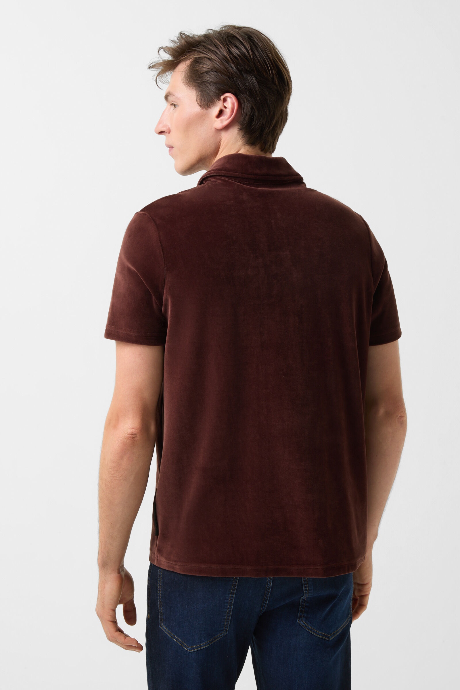 Nicki polo shirt Vincenzo in Wine red - 3