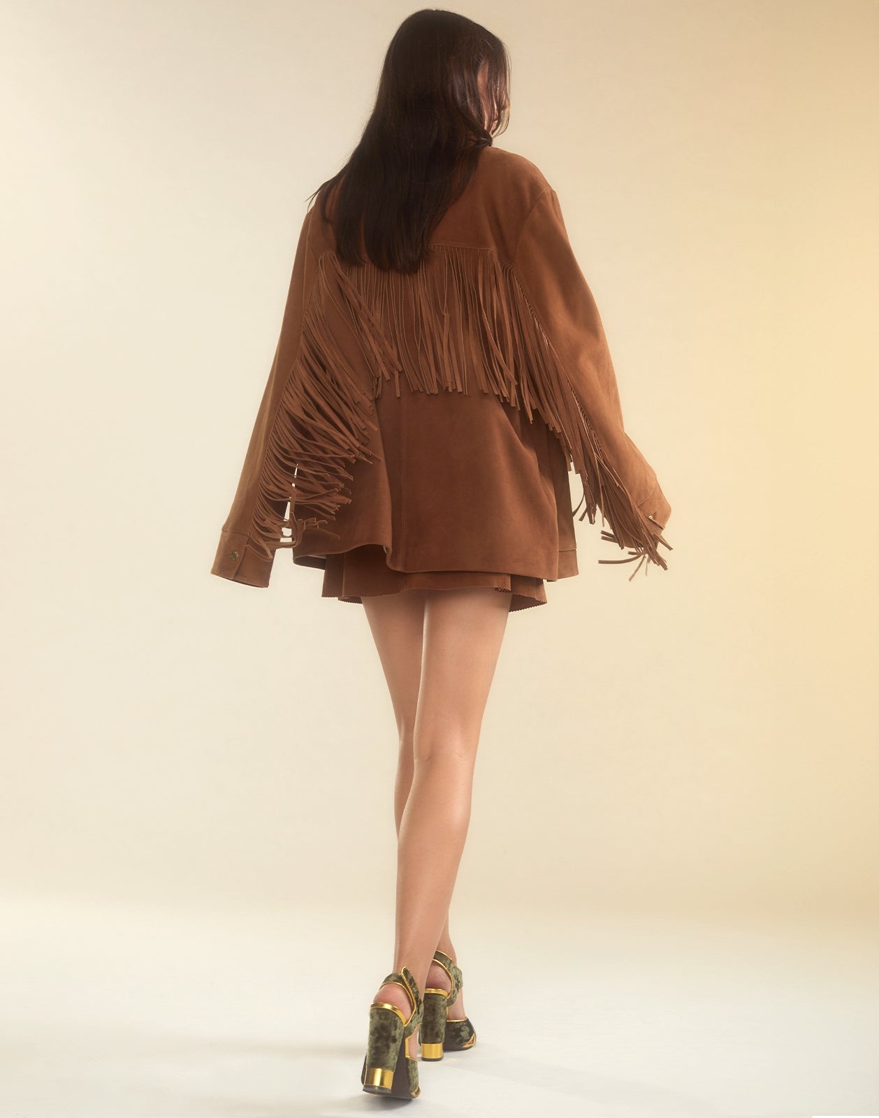 Westward Fringe Suede Jacket - 10