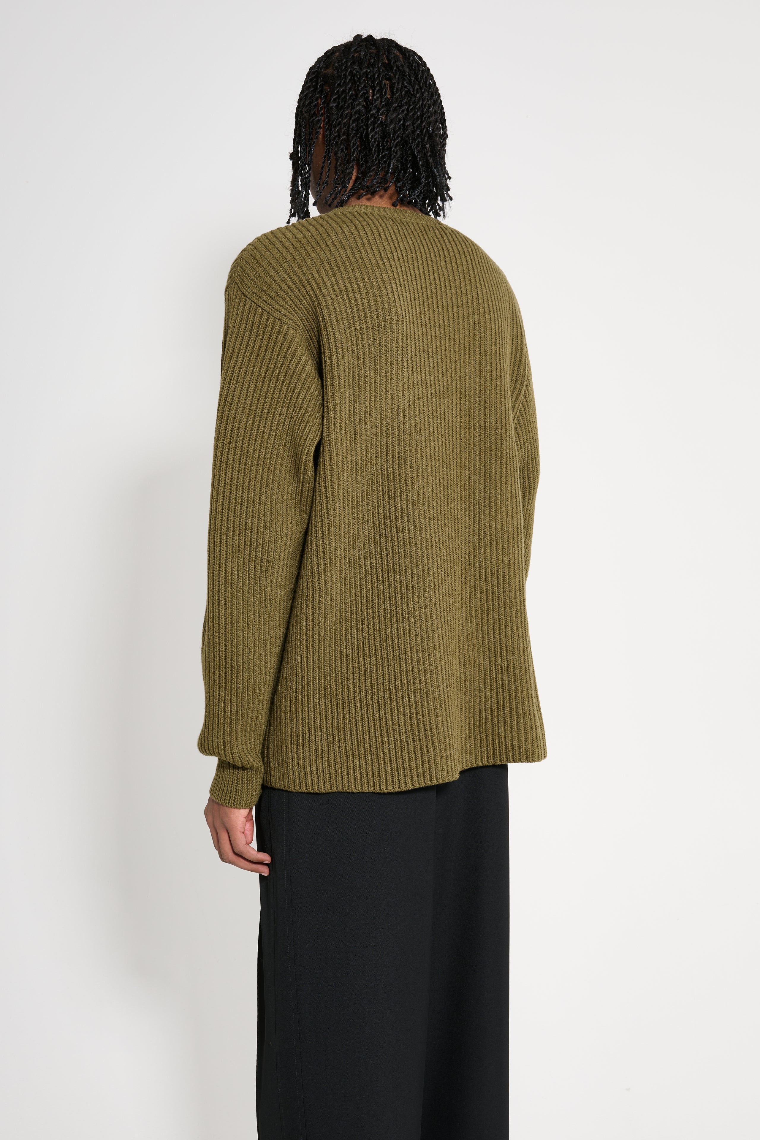 JIL SANDER+ LONG SLEEVE JUMPER THYME GREEN - 4
